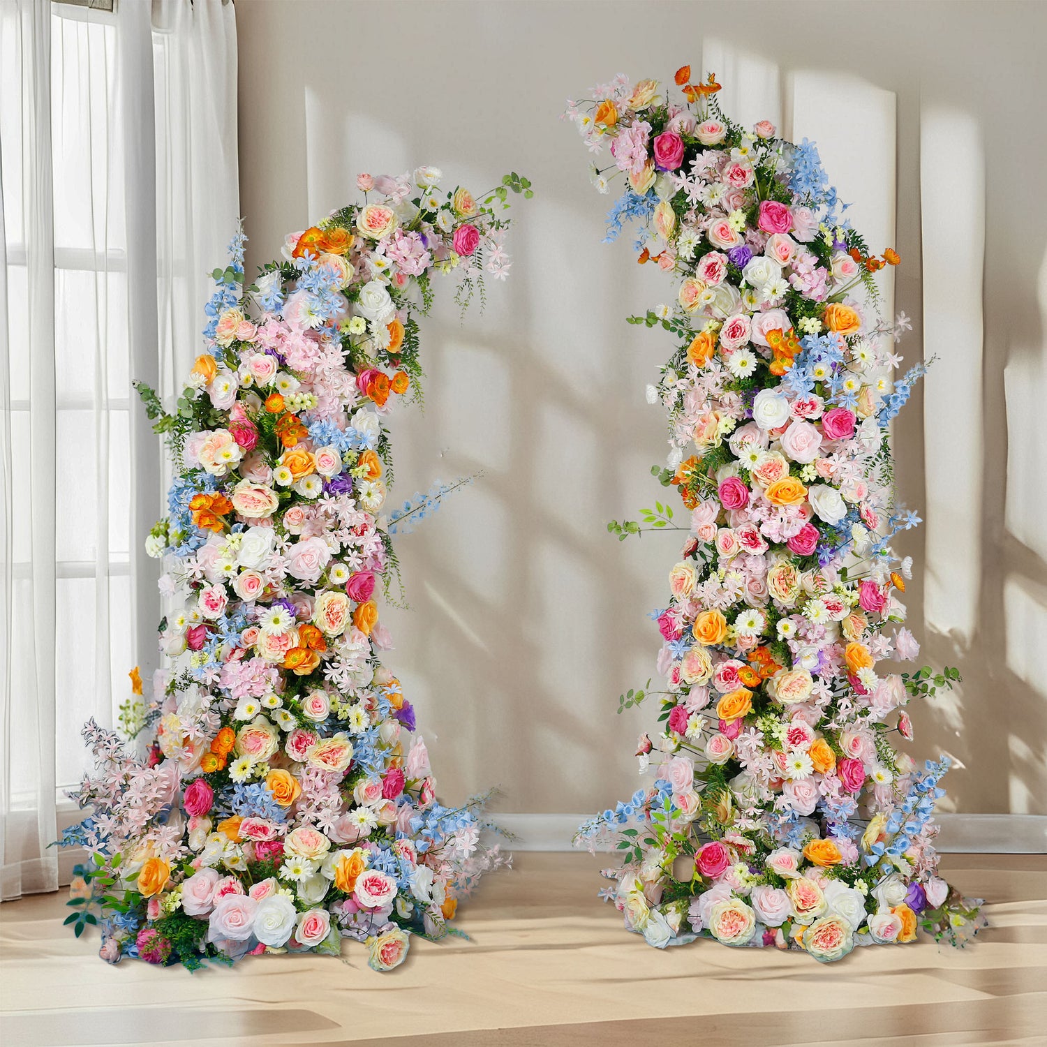 aliflowers-colored-rose-horn-arch-artificial-flower-wedding-party-decoration