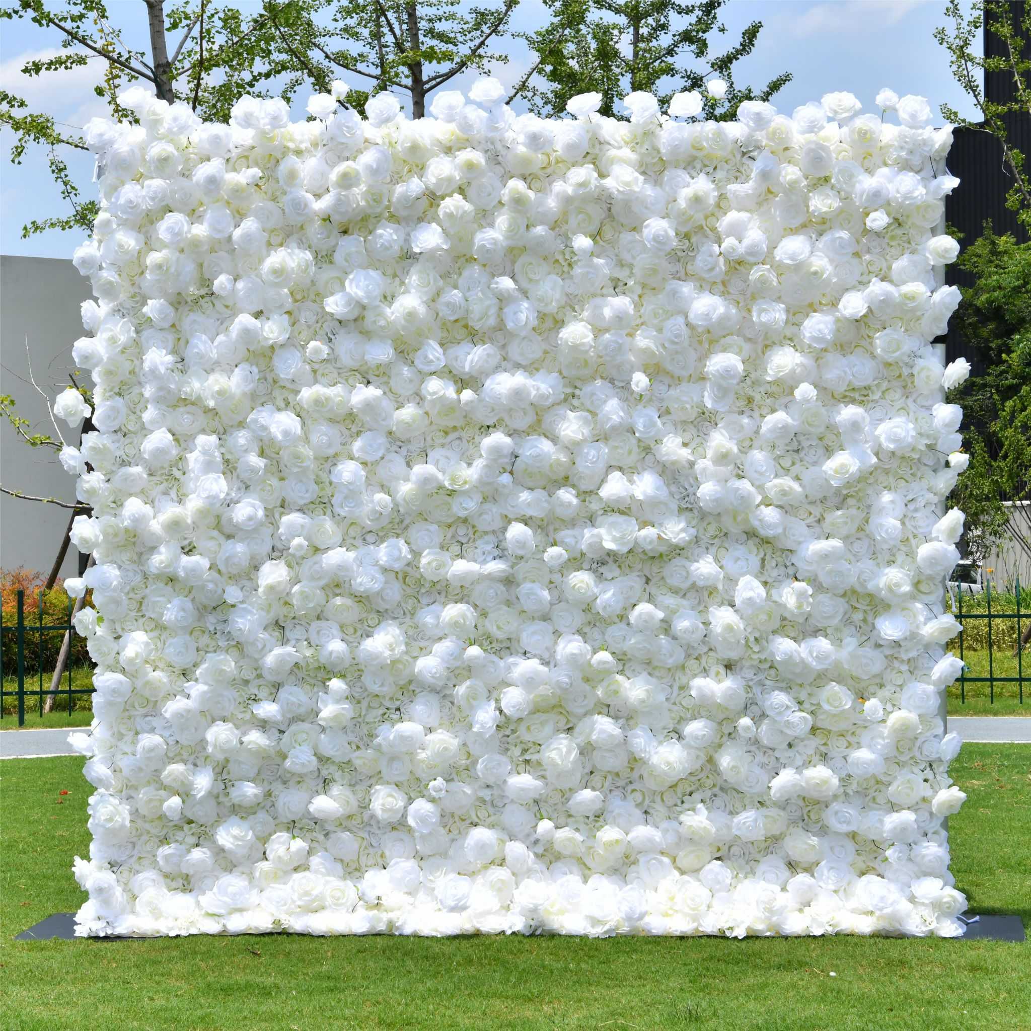 Romantic White Flower Wall