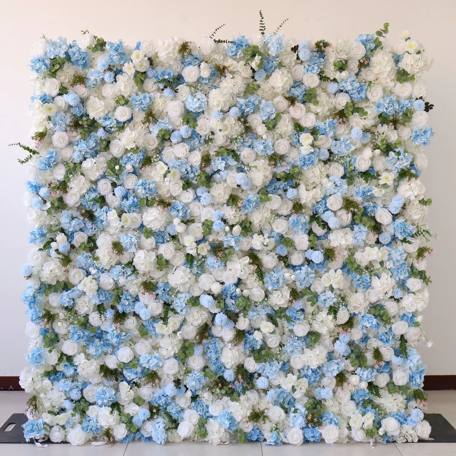 Hypnotic Blue Flower Wall