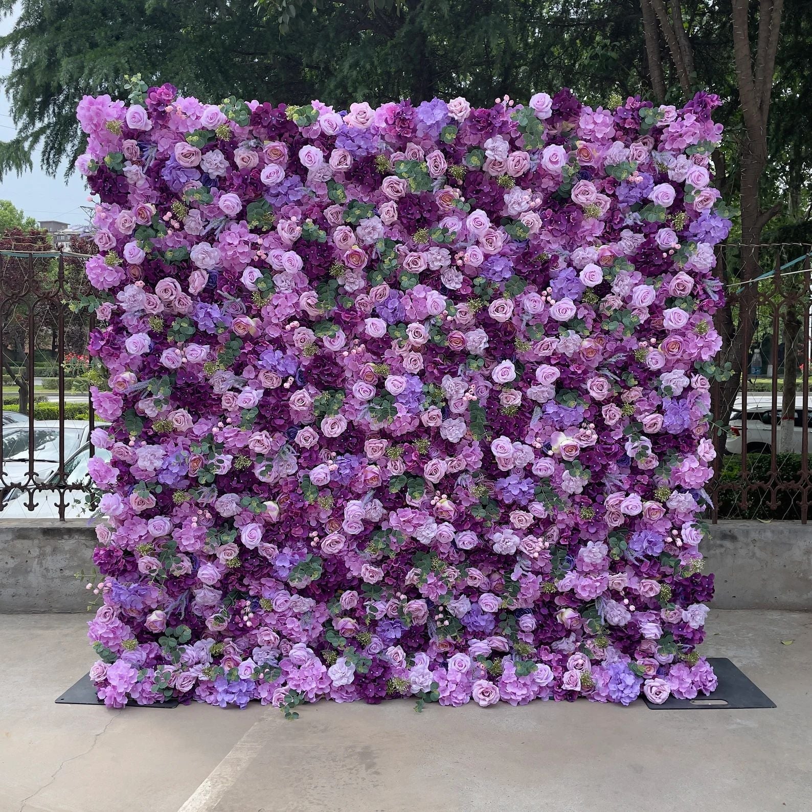 Purple Flower Wall