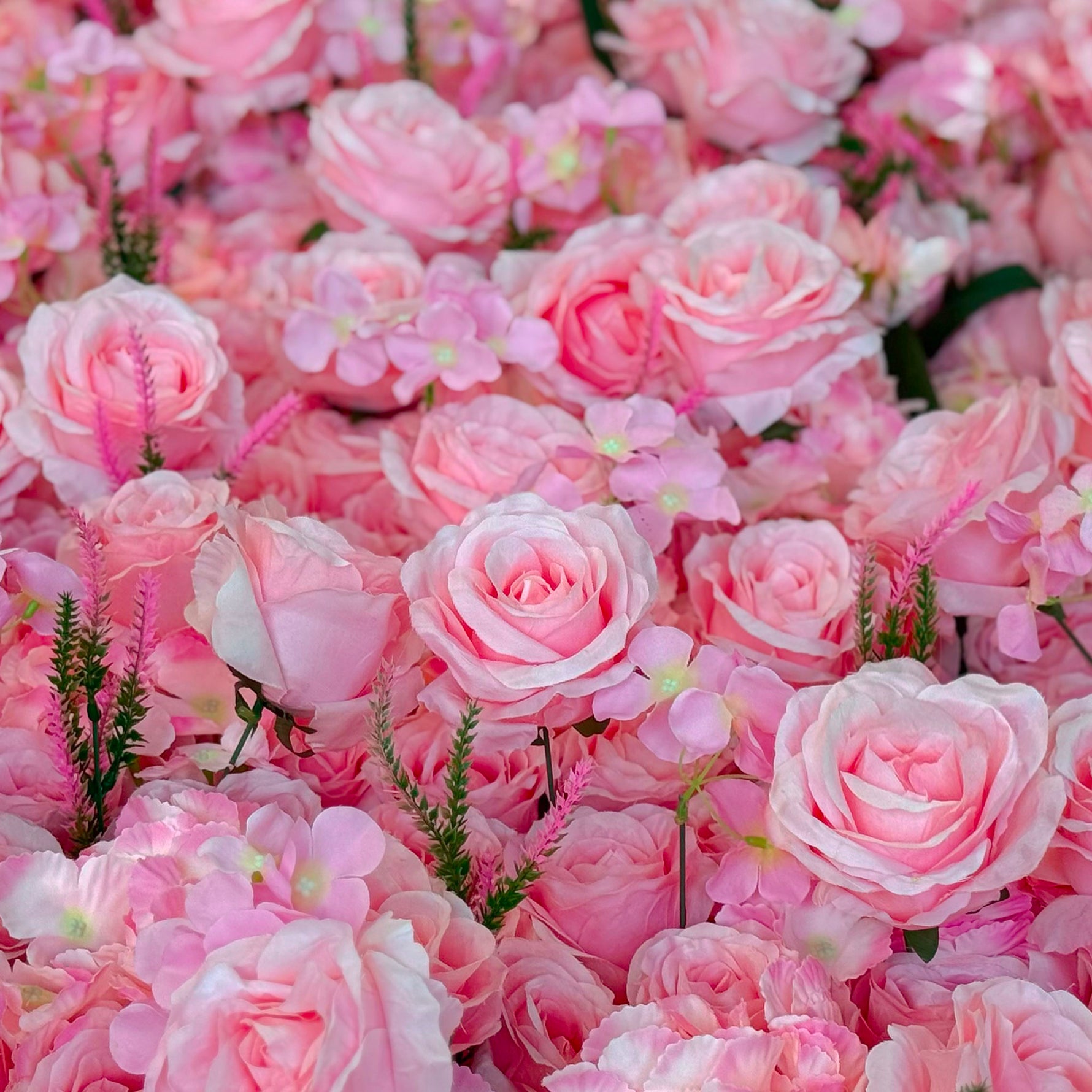 Aliflower 5D Luxurious Pink Rose Flower Wall Wedding Party Decoration - Ali Flowers