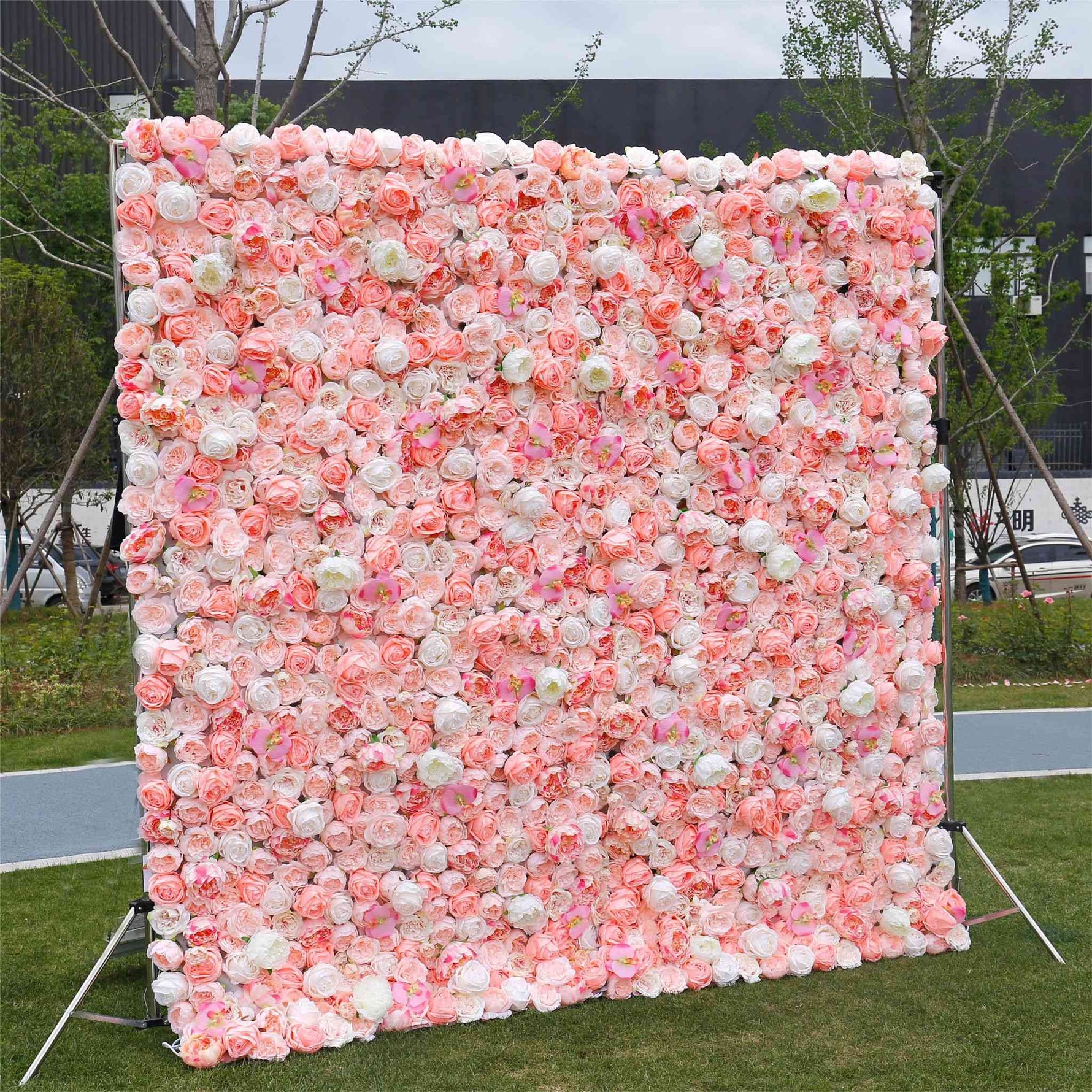 Aliflowers 3D Pink Blush Peony Wall Flowers Decor ALFWL049 - Ali Flowers