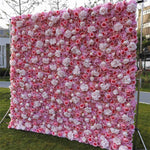 Aliflowers 3D Pink White Peony Hydrangea Flower Wall ALFWL057 - Ali Flowers