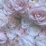 Ali Flowers 3d Baby Pink Flower Wall Rolling Up Curtain Floral Backdrop for Wedding Party Decor ALFWL001 - Ali Flowers