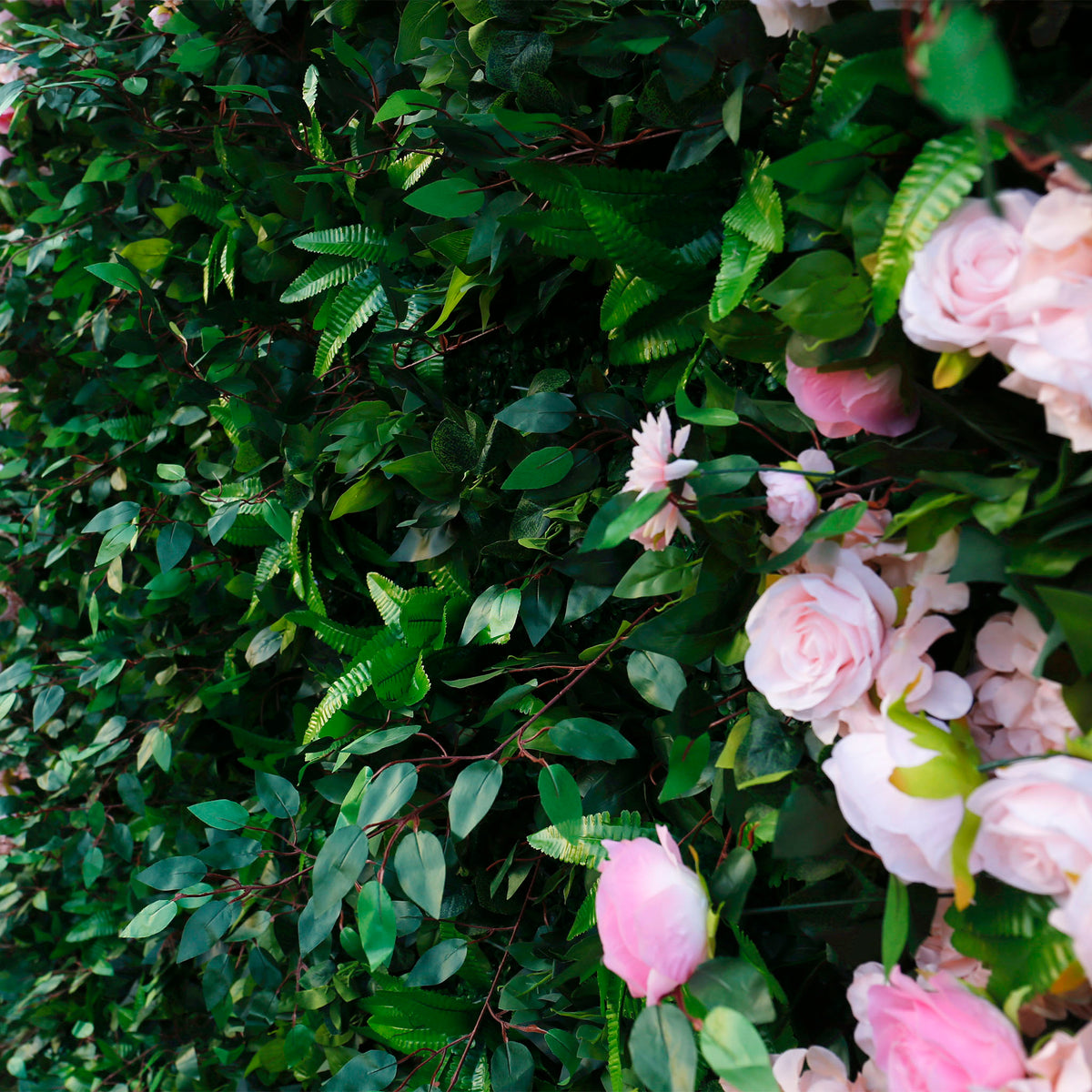 Aliflowers Blush Rose with Green Floral Wall Arrangement ALFWL077 - Ali Flowers