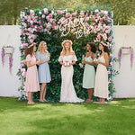 Aliflowers Blush Rose with Green Floral Wall Arrangement ALFWL077 - Ali Flowers