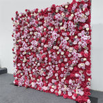 5D Red Rose Fabric Flower Wall