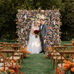 Aliflowers 5D Pastoral Style White Orange Flower Wall Decor ALFWL041 - Ali Flowers