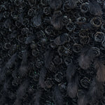 Aliflowers 5D Dark Black Rose Wall Floral Arrangement Artificial Flower Wall ALFWL090 - Ali Flowers