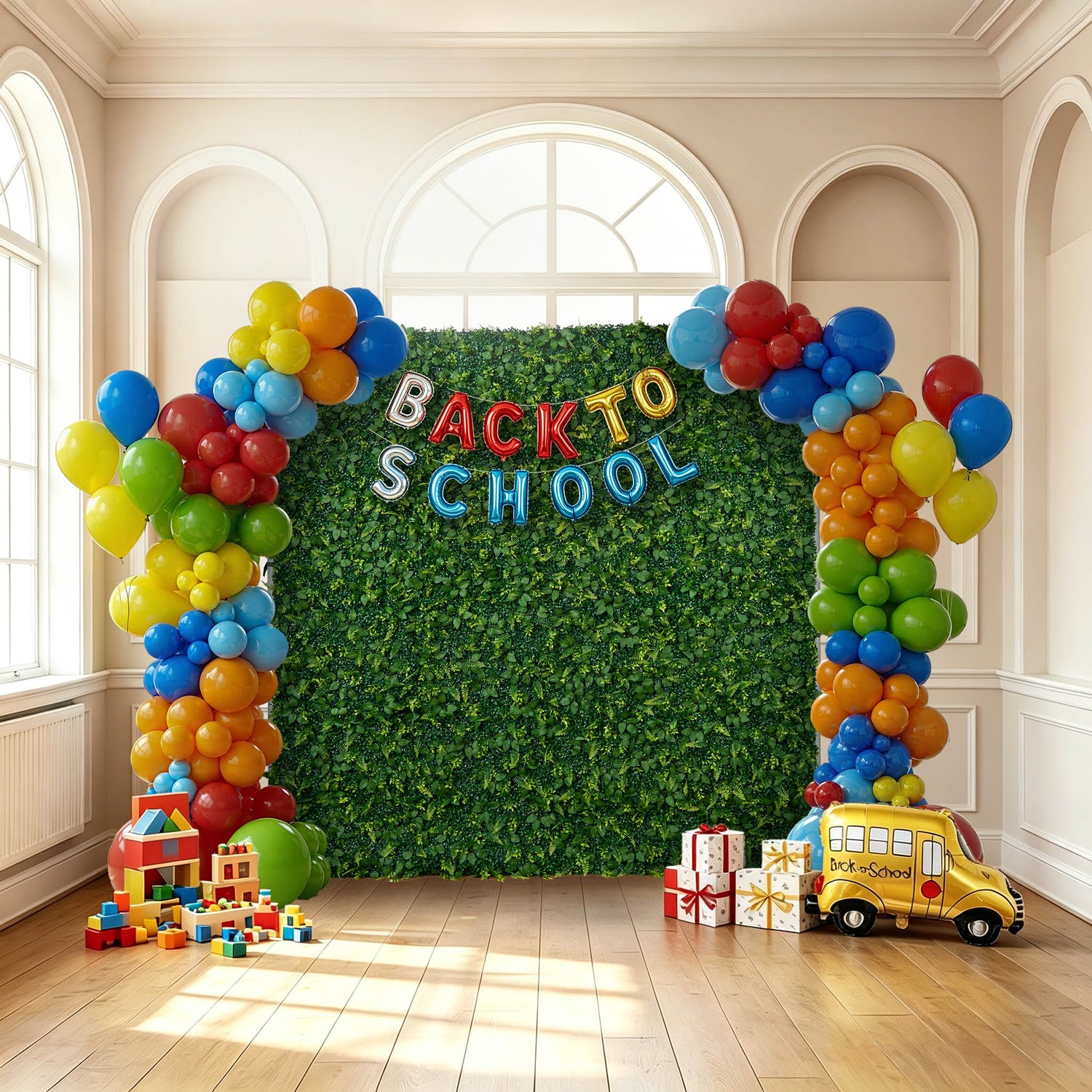 8*8ft Artificial Grass Wall Backdrop ALFWL151-Perfect for Weddings, Parties & Event Decor