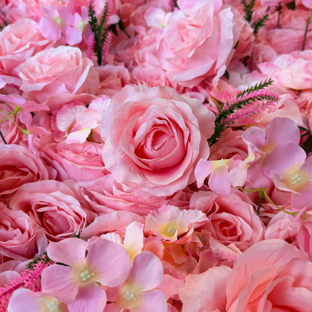 Aliflower 5D Luxurious Pink Rose Flower Wall Wedding Party Decoration - Ali Flowers