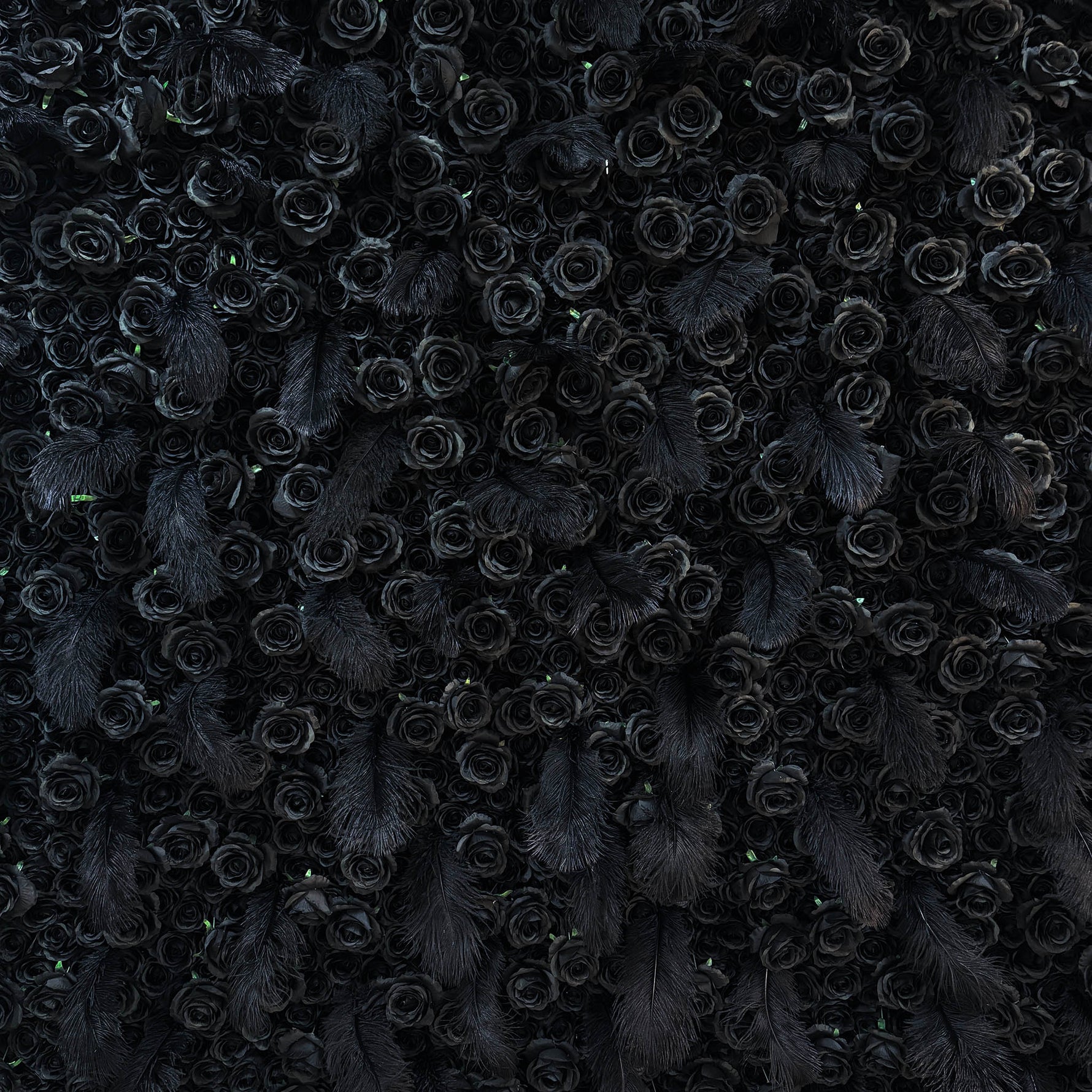 Aliflowers 5D Dark Black Rose Wall Floral Arrangement Artificial Flower Wall ALFWL090 - Ali Flowers