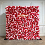 Aliflowers 5D Luxury Red and Pink Silk Rose Wedding Event Decor Backdrop ALFWL202 - Ali Flowers
