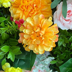 Aliflowers 5D Colorful Floral Fabric Flower Wall Event Party Backdrop Decoration