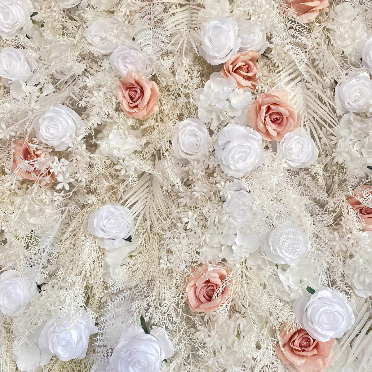 Aliflowers 5D White Pampas Grass Flower Curtain Wall Decoration ALFWL173