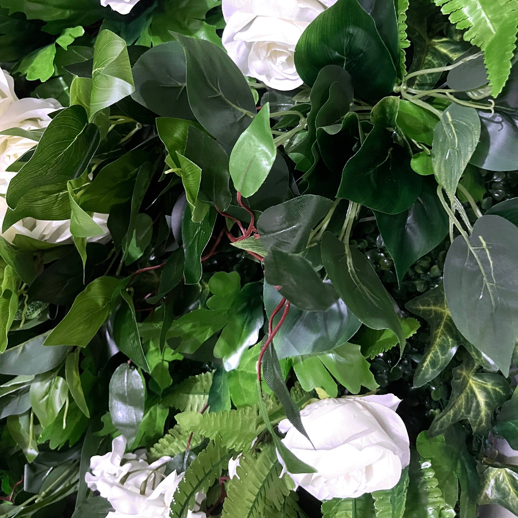 Aliflowers Luxury Green Plants Leaves with Hang flowers for Outdoor Wedding Green Backdrop ALFWL109 - Ali Flowers