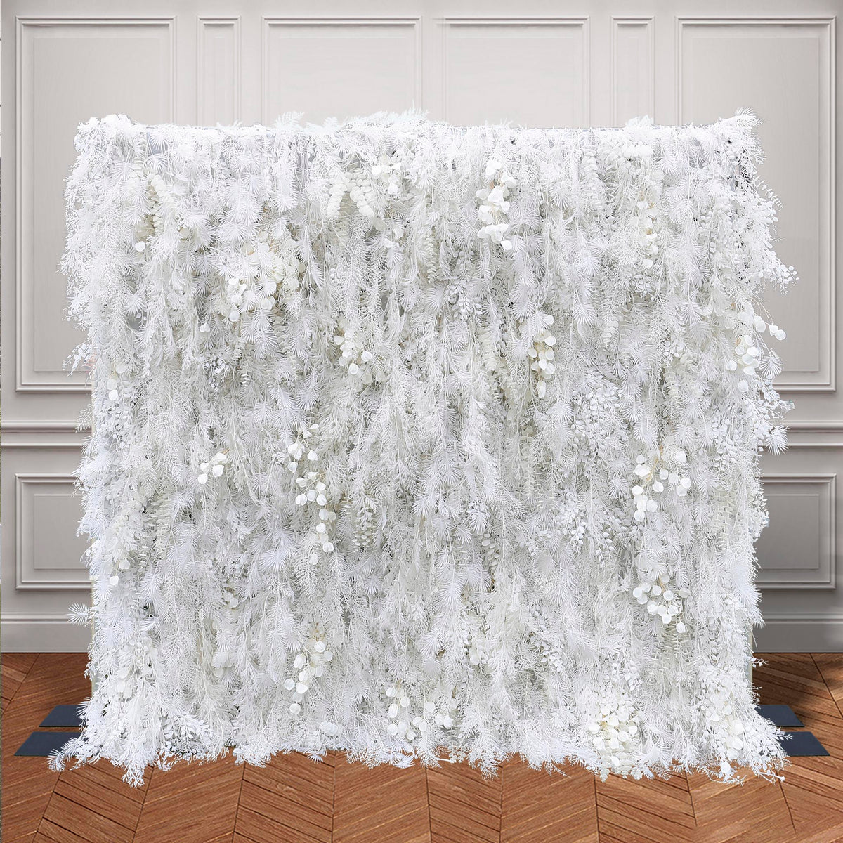 Aliflowers White Mist Handmade Hanging Flower Wall Backdrop Decor ALFWL124 - Ali Flowers