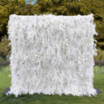 Aliflowers White Mist Handmade Hanging Flower Wall Backdrop Decor ALFWL124 - Ali Flowers