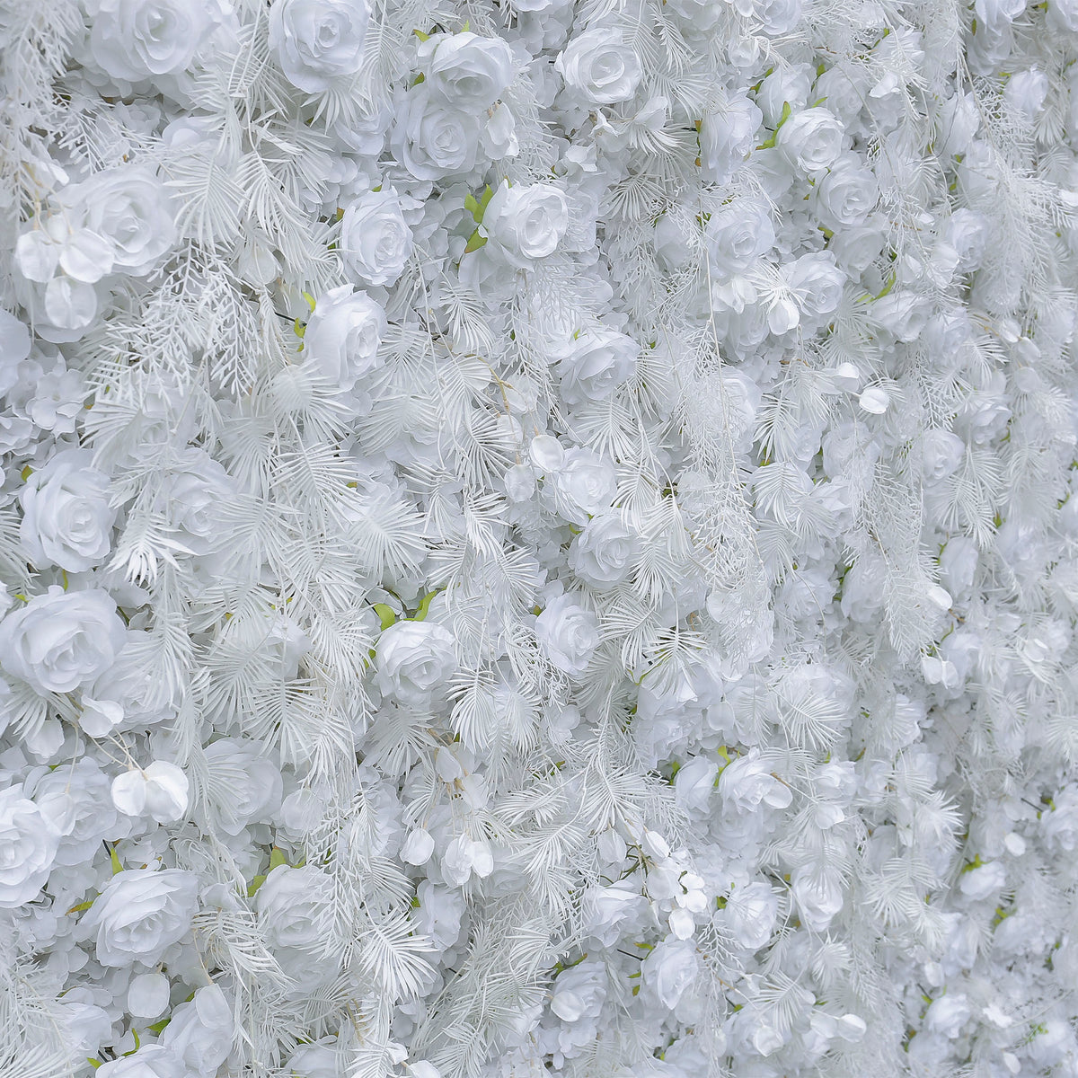 Aliflowers Hanging Pampas Grass with White Rose Flower Wall for Wedding Party ALFWL088 - Ali Flowers