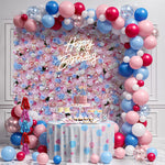 Aliflowers Pink Rose with Blue Hydrangea Flower Arrangement for Wall ALFWL098 - Ali Flowers