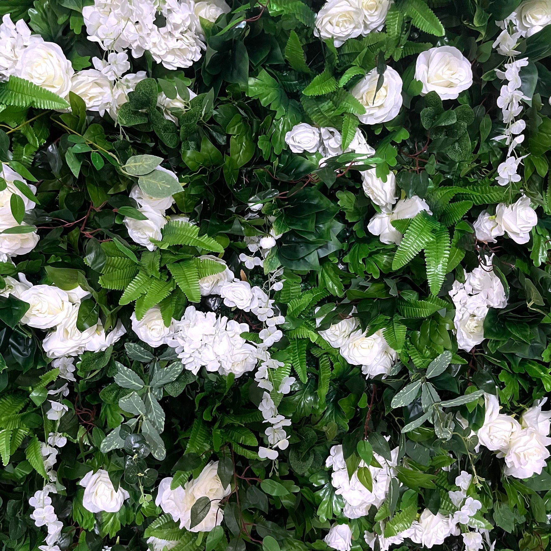 Aliflowers Luxury Green Plants Leaves with Hang flowers for Outdoor Wedding Green Backdrop ALFWL109 - Ali Flowers