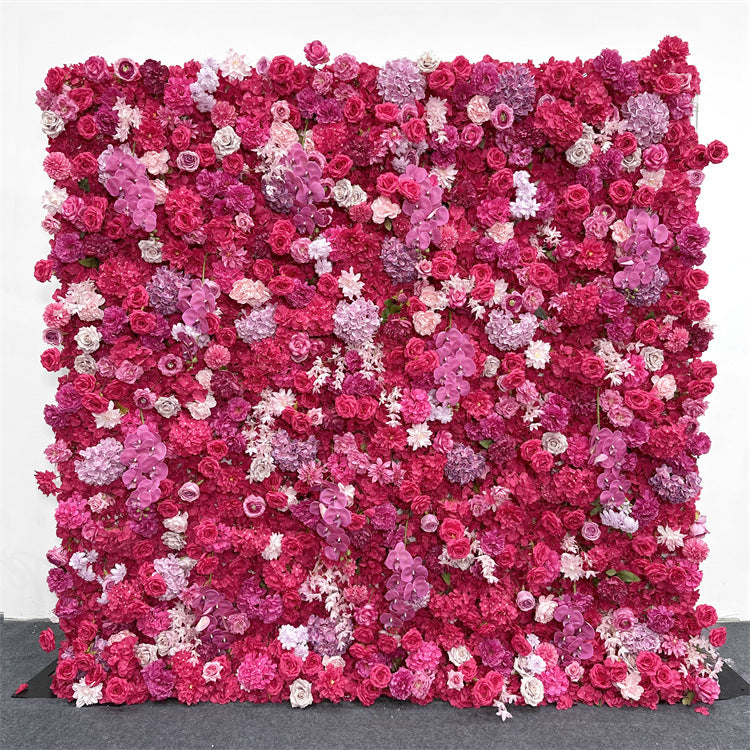 Outdoor wedding background 5D artificial flower wall