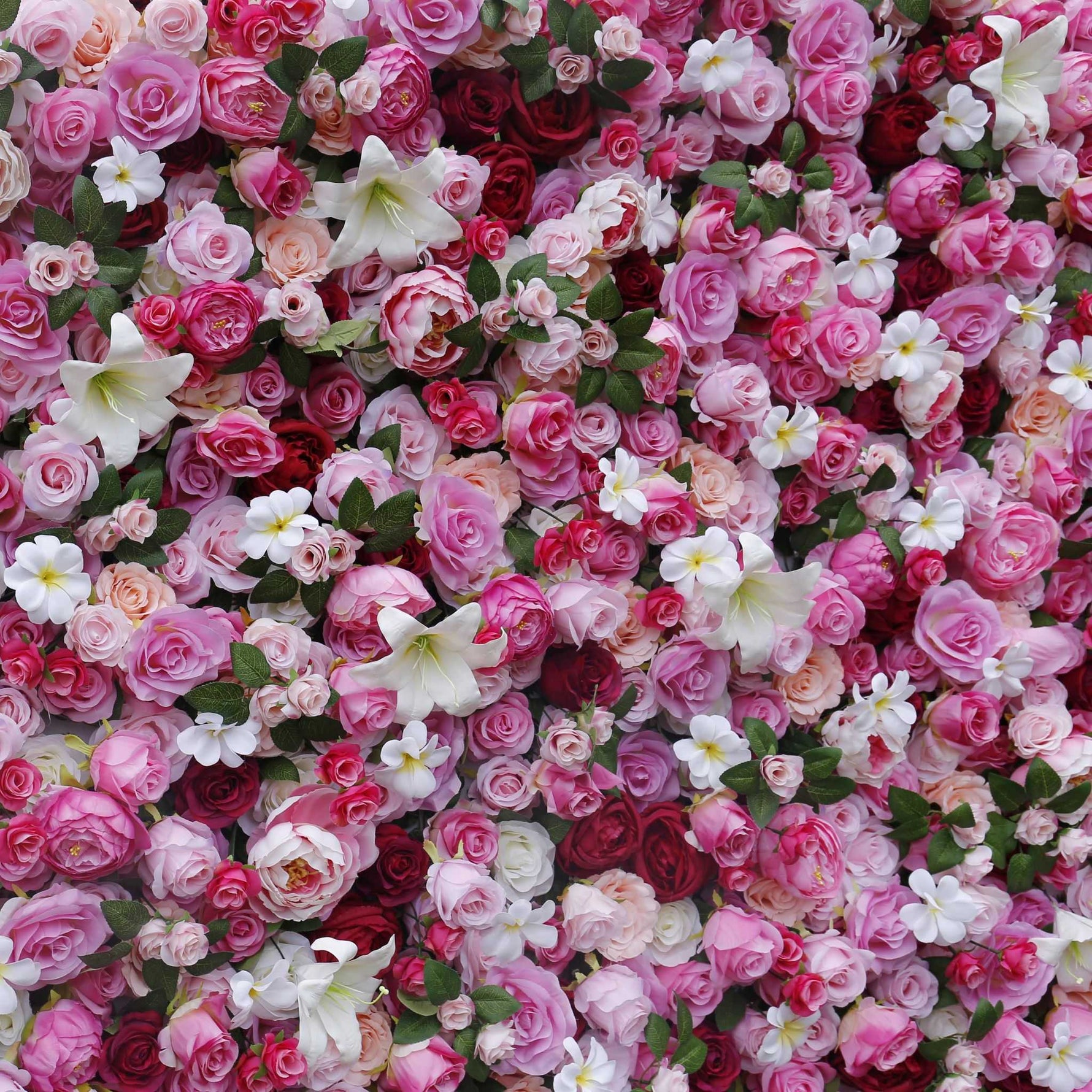 Aliflowers 3D Pink Flower Wall for a Wedding ALFWL051 - Ali Flowers