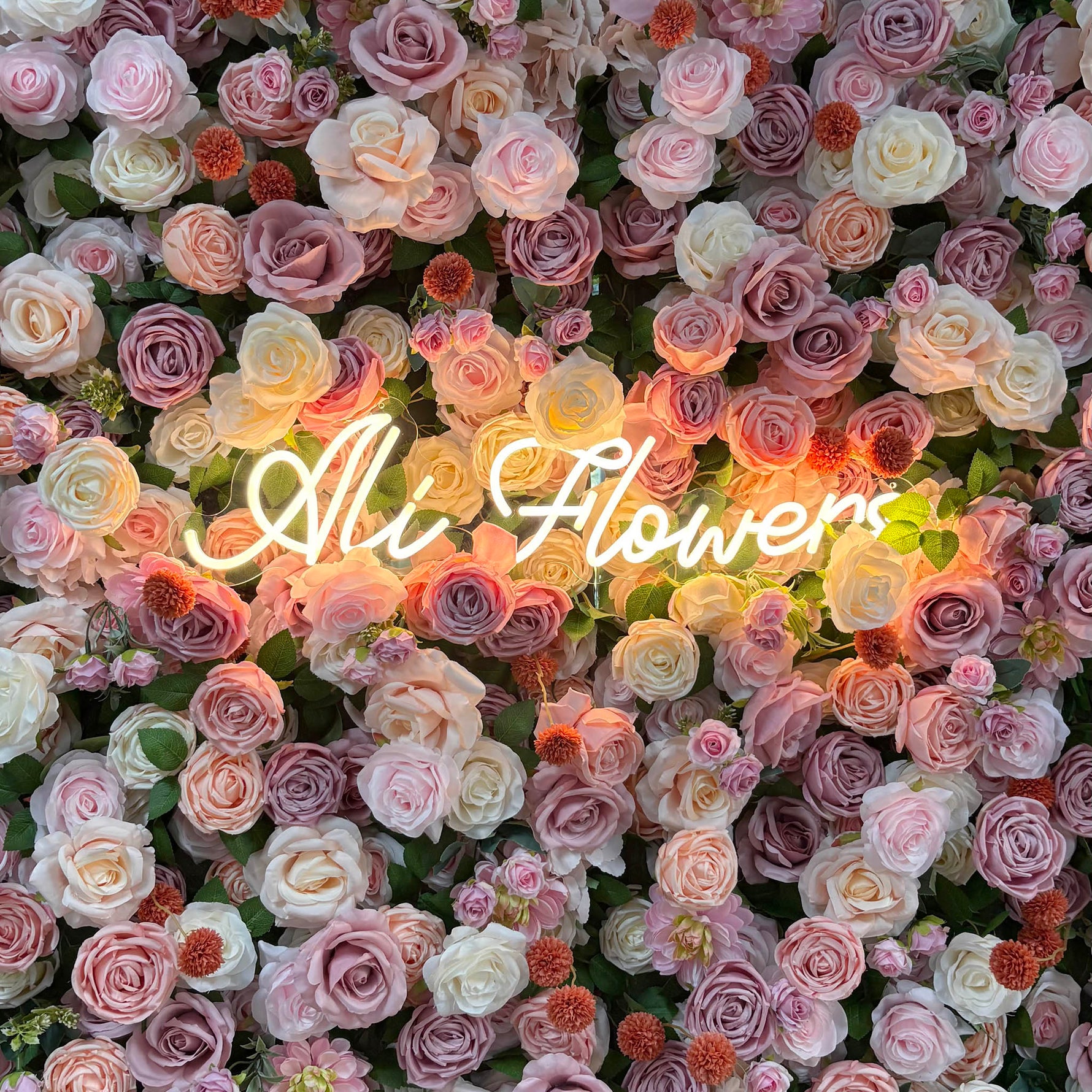 Ali Flowers 5D Silk Rose Flower Panel Backdrop Wedding Stage Decorative Curtain Artificial Flower Wall ALFWL009 - Ali Flowers