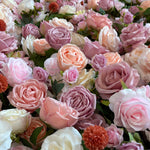 Ali Flowers 5D Silk Rose Flower Panel Backdrop Wedding Stage Decorative Curtain Artificial Flower Wall ALFWL009 - Ali Flowers