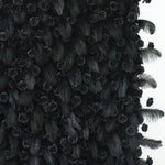 Ali Flowers 5D Luxury Real Black Ostrich Feather Rose Flower Wall for Wedding Stage Decor ALFWL023 - Ali Flowers