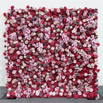 Red Rose Roll Fabric 5D Flower Wall