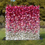 Aliflowers Gradient Rose Flower Wall for Events & Photo Booth Backdrop ALFWL115 - Ali Flowers