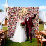 Aliflowers Rustic Style Rose Chrysanthemum Floral Wall ALFWL063 - Ali Flowers