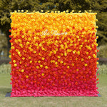 Aliflowers 5D Gradient Rose Orange to Red Sunset Flower Walls ALFWL121 - Ali Flowers