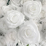 Aliflowers White Fabric Artificial Flower Wall Arch Wedding Birthday Party Decoration GM010