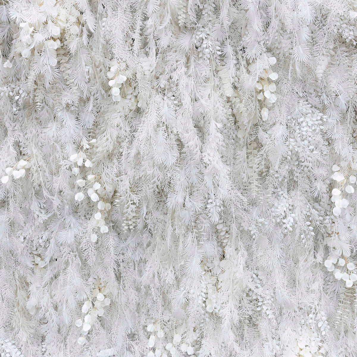 Aliflowers White Mist Handmade Hanging Flower Wall Backdrop Decor ALFWL124 - Ali Flowers