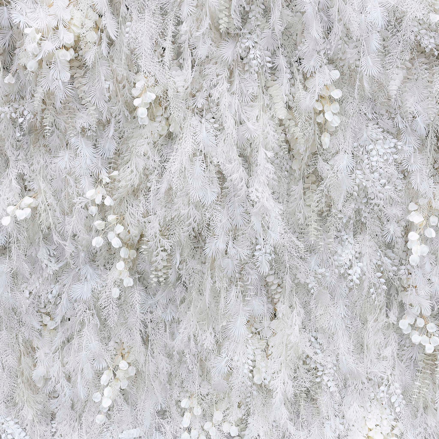 Aliflowers White Mist Handmade Hanging Flower Wall Backdrop Decor ALFWL124 - Ali Flowers