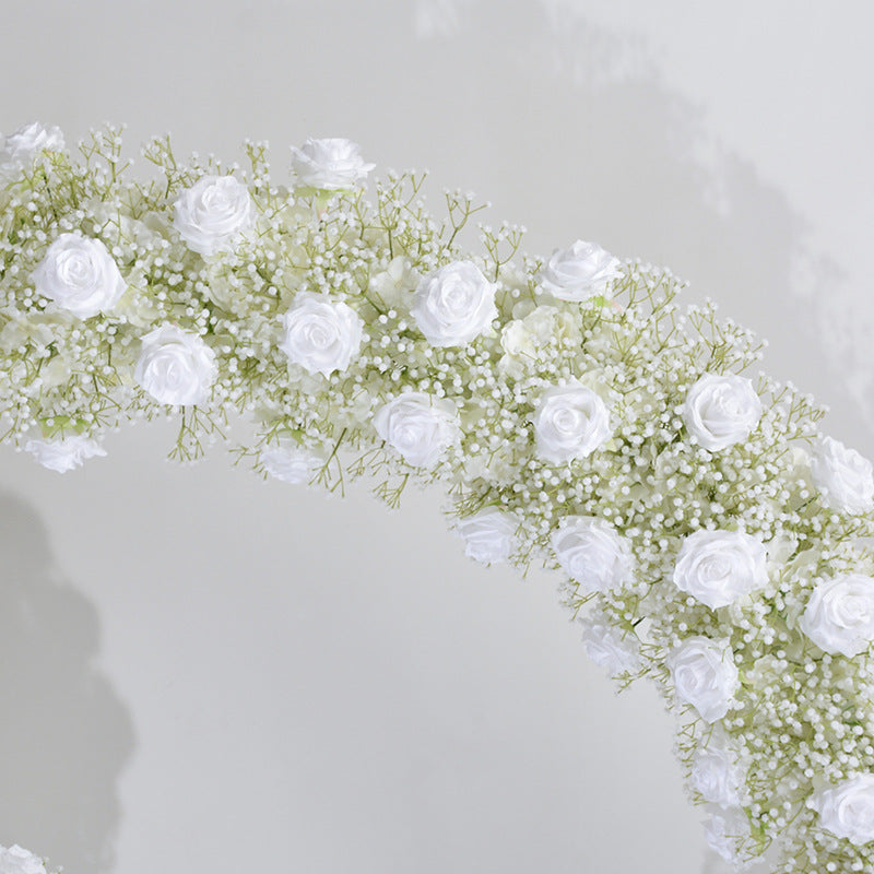 Aliflowers Baby's Breath Series Wedding Backdrop Arch Frame ALFAD002 - Ali Flowers