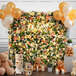Aliflowers Sun Flowers with Green Hanging Curtain Plant Wall 3D Flowers ALFWL086 - Ali Flowers